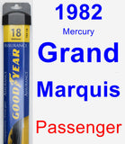 Passenger Wiper Blade for 1982 Mercury Grand Marquis - Assurance