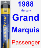 Passenger Wiper Blade for 1988 Mercury Grand Marquis - Assurance