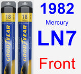 Front Wiper Blade Pack for 1982 Mercury LN7 - Assurance