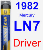 Driver Wiper Blade for 1982 Mercury LN7 - Assurance