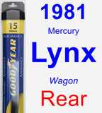 Rear Wiper Blade for 1981 Mercury Lynx - Assurance