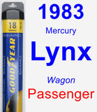 Passenger Wiper Blade for 1983 Mercury Lynx - Assurance