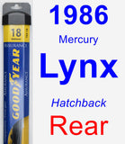 Rear Wiper Blade for 1986 Mercury Lynx - Assurance