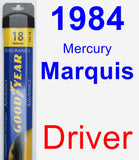 Driver Wiper Blade for 1984 Mercury Marquis - Assurance