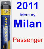 Passenger Wiper Blade for 2011 Mercury Milan - Assurance