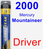 Driver Wiper Blade for 2000 Mercury Mountaineer - Assurance