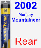 Rear Wiper Blade for 2002 Mercury Mountaineer - Assurance