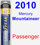 Passenger Wiper Blade for 2010 Mercury Mountaineer - Assurance