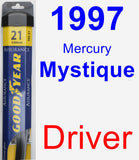 Driver Wiper Blade for 1997 Mercury Mystique - Assurance