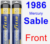 Front Wiper Blade Pack for 1986 Mercury Sable - Assurance