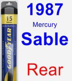 Rear Wiper Blade for 1987 Mercury Sable - Assurance