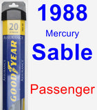 Passenger Wiper Blade for 1988 Mercury Sable - Assurance