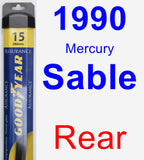 Rear Wiper Blade for 1990 Mercury Sable - Assurance