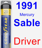 Driver Wiper Blade for 1991 Mercury Sable - Assurance