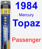 Passenger Wiper Blade for 1984 Mercury Topaz - Assurance