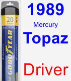 Driver Wiper Blade for 1989 Mercury Topaz - Assurance