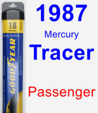 Passenger Wiper Blade for 1987 Mercury Tracer - Assurance