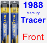 Front Wiper Blade Pack for 1988 Mercury Tracer - Assurance