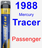 Passenger Wiper Blade for 1988 Mercury Tracer - Assurance