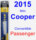 Passenger Wiper Blade for 2015 Mini Cooper - Assurance