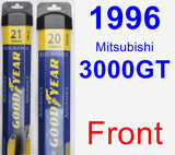 Front Wiper Blade Pack for 1996 Mitsubishi 3000GT - Assurance