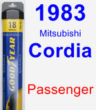 Passenger Wiper Blade for 1983 Mitsubishi Cordia - Assurance