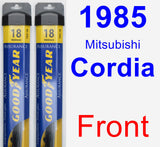 Front Wiper Blade Pack for 1985 Mitsubishi Cordia - Assurance