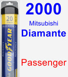 Passenger Wiper Blade for 2000 Mitsubishi Diamante - Assurance