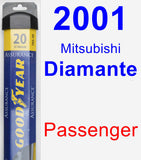 Passenger Wiper Blade for 2001 Mitsubishi Diamante - Assurance