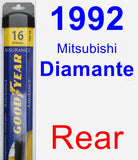 Rear Wiper Blade for 1992 Mitsubishi Diamante - Assurance