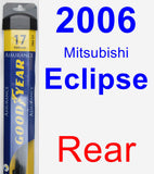 Rear Wiper Blade for 2006 Mitsubishi Eclipse - Assurance