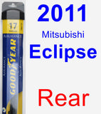 Rear Wiper Blade for 2011 Mitsubishi Eclipse - Assurance