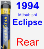 Rear Wiper Blade for 1994 Mitsubishi Eclipse - Assurance