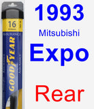 Rear Wiper Blade for 1993 Mitsubishi Expo - Assurance