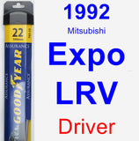 Driver Wiper Blade for 1992 Mitsubishi Expo LRV - Assurance