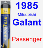 Passenger Wiper Blade for 1985 Mitsubishi Galant - Assurance