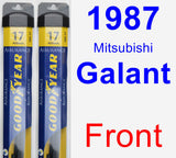 Front Wiper Blade Pack for 1987 Mitsubishi Galant - Assurance