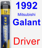 Driver Wiper Blade for 1992 Mitsubishi Galant - Assurance