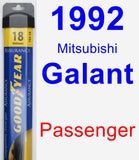 Passenger Wiper Blade for 1992 Mitsubishi Galant - Assurance