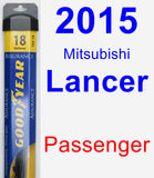 Passenger Wiper Blade for 2015 Mitsubishi Lancer - Assurance