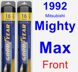 Front Wiper Blade Pack for 1992 Mitsubishi Mighty Max - Assurance