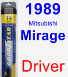 Driver Wiper Blade for 1989 Mitsubishi Mirage - Assurance