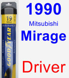 Driver Wiper Blade for 1990 Mitsubishi Mirage - Assurance