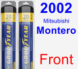 Front Wiper Blade Pack for 2002 Mitsubishi Montero - Assurance