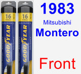 Front Wiper Blade Pack for 1983 Mitsubishi Montero - Assurance