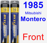 Front Wiper Blade Pack for 1985 Mitsubishi Montero - Assurance