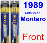 Front Wiper Blade Pack for 1989 Mitsubishi Montero - Assurance