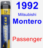 Passenger Wiper Blade for 1992 Mitsubishi Montero - Assurance