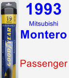 Passenger Wiper Blade for 1993 Mitsubishi Montero - Assurance