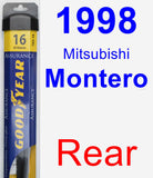 Rear Wiper Blade for 1998 Mitsubishi Montero - Assurance